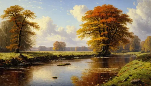 autumn landscape,river landscape,autumn idyll,brook landscape,fall landscape,dutch landscape,forest landscape,autumn scenery,meadow landscape,the autumn,one autumn afternoon,robert duncanson,autumn background,landscape background,autumn morning,in the autumn,rural landscape,nature landscape,autumn day,autumn trees,Photography,Documentary Photography,Documentary Photography 38