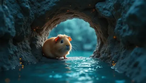 lemming,magical adventure,redwall,hamster,tunneling,3d background,Photography,General,Realistic