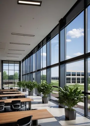 daylighting,electrochromic,bobst,school design,glass wall,atriums,lunchroom,structural glass,study room,glass panes,mahtomedi,schulich,cafeteria,modern office,revit,bridgepoint,lunchrooms,skylights,meditech,oticon,Illustration,Retro,Retro 09