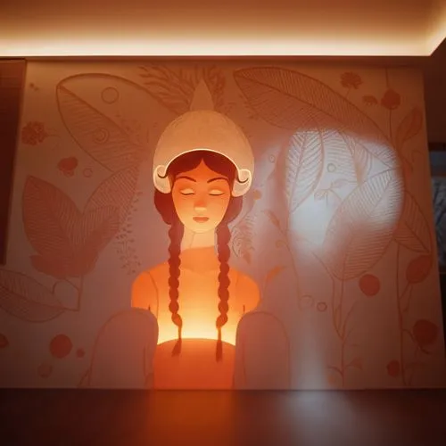 drawing with light,light drawing,wall lamp,light box,paper art,bedside lamp,Photography,General,Cinematic