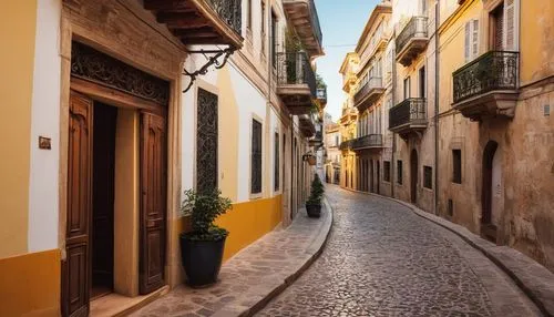 Historic Portuguese building, Manueline style, ornate stone carvings, intricate balconies, decorative windows, terra cotta rooftops, grand entrance, imposing columns, Baroque details, whitewashed wall