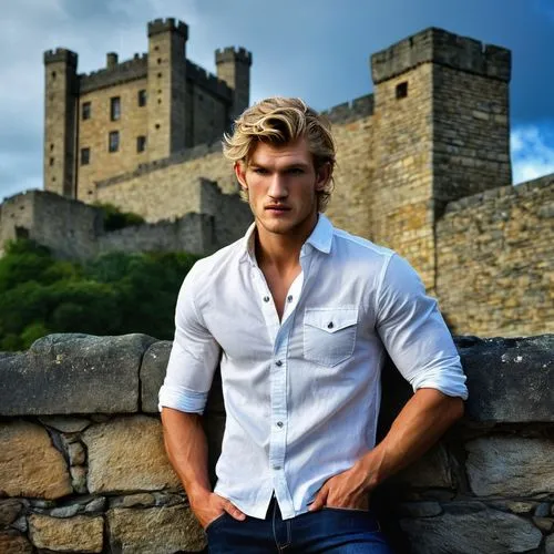 prince of wales,king arthur,male model,castel,austin stirling,handsome model,castles,castle of the corvin,hulkenberg,lincoln blackwood,george russell,white shirt,great wall wingle,dress shirt,men's wear,polo shirts,greek god,kings landing,camelot,castleguard,Conceptual Art,Daily,Daily 33