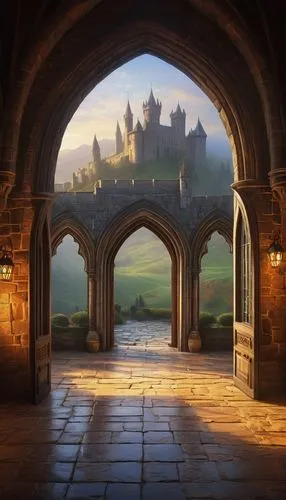 theed,windows wallpaper,nargothrond,archways,fantasy landscape,doorways,neverwinter,gondolin,hall of the fallen,cartoon video game background,fantasy picture,beleriand,hohenzollern castle,castle of the corvin,erebor,toussaint,kingdoms,tirith,backgrounds,background design,Conceptual Art,Oil color,Oil Color 09