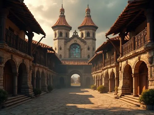 theed,medieval street,monastery,medieval town,medieval,transylvania,rattay,monasteries,riftwar,medieval castle,arcaded,archways,castle iron market,decani,cathedral,cloistered,gandzasar,beautiful buildings,old city,novigrad,Photography,General,Realistic