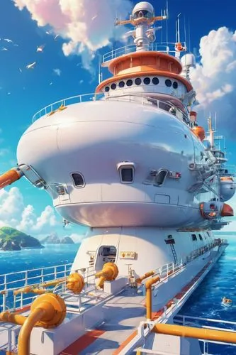 releasespublications,sea fantasy,superyachts,seacraft,docked,yacht exterior,seastreak,marineau,cruise ship,schip,yachts,yacht,cartoon video game background,shipbroker,ship releases,flagship,yachtsmen,warships,seafort,battleship,Illustration,Japanese style,Japanese Style 02