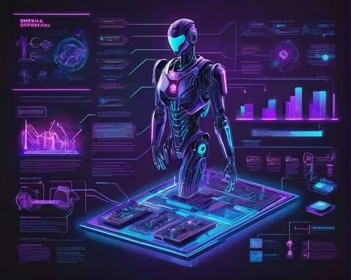 cyber,cyberpunk,ipê-purple,futuristic,electro,computer,neon human resources,magneto-optical disk,cyberspace,80's design,electronic,3d man,barebone computer,electron,ultraviolet,robotic,vapor,man with a computer,random access memory,electronics,Unique,Design,Infographics