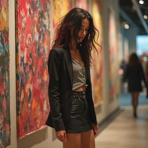 leather jacket,jinglei,ngv,leather,black leather,art gallery,Photography,Fashion Photography,Fashion Photography 03