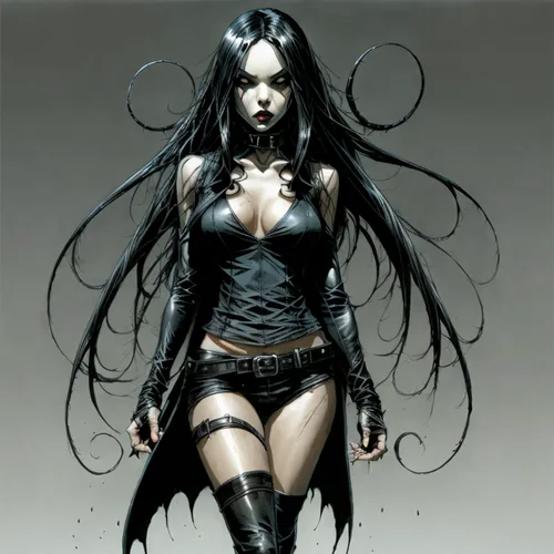 witchblade,enchantress,sindel,demoness,blackfire,dark elf,hela,the enchantress,huntress,illyria,villainess,pantha,psylocke,demona,promethea,hecate,sorceress,malefic,goth woman,yavana