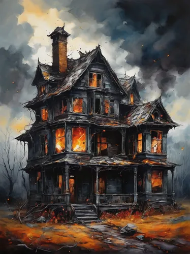 witch's house,witch house,the haunted house,haunted house,abandoned house,lonely house,ghost castle,creepy house,haunted castle,crispy house,house in the forest,burning house,house painting,ancient house,abandoned place,old home,old house,victorian house,lostplace,haunted,Illustration,Paper based,Paper Based 04