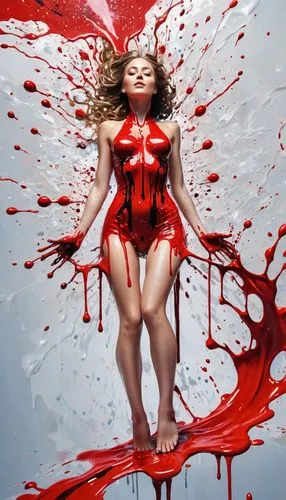 scarlet witch,beyonce,maraschino,beyonc,red,bloodstream,Conceptual Art,Graffiti Art,Graffiti Art 08