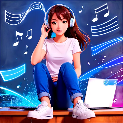 listening to music,music background,music,retro music,dva,music player,musical background,pianist,mabel,music store,girl studying,promusicae,girl with speech bubble,world digital painting,musician,musicae,girl sitting,cute girl playing piano,music service,kazzia,Illustration,Japanese style,Japanese Style 03