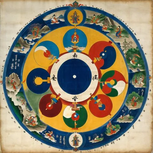 dharma wheel,vajrayana,dzogchen,thangkas,longchenpa,prajnaparamita,Unique,Design,Blueprint