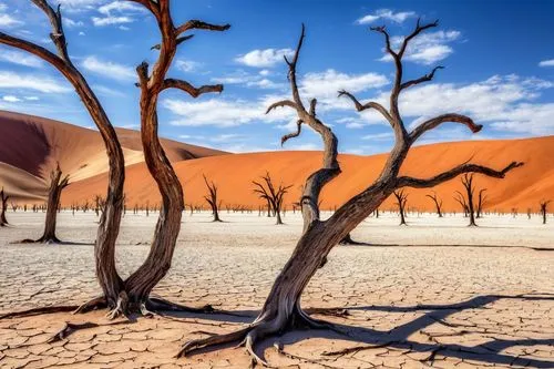 dead vlei,deadvlei,arid landscape,namib desert,arid,desertification,namib,arid land,namib rand,sossusvlei,namibia,namibia nad,argentina desert,desert desert landscape,capture desert,desert landscape,libyan desert,the atacama desert,stone desert,the dry season,Photography,General,Realistic