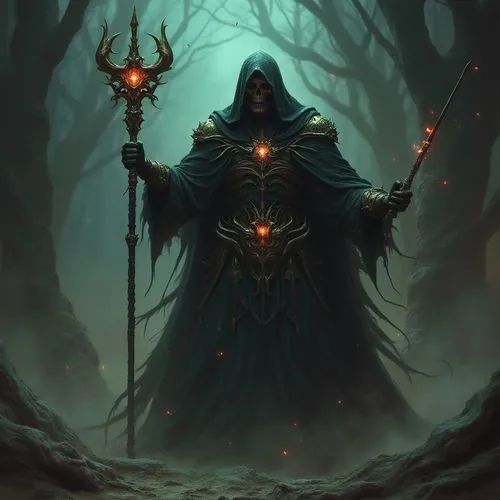 necromancer,grimm reaper,raistlin,occultist,undead warlock,melkor