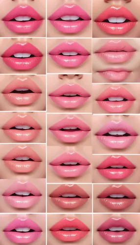 lipsticks,lip liner,lips,lipgloss,lipstick,lip gloss,liptauer,lip,cosmetic sticks,gloss,scalloped,pop art background,lip care,pop art colors,color swatches,popart,filmstrip,pop art effect,dusky pink,pop - art