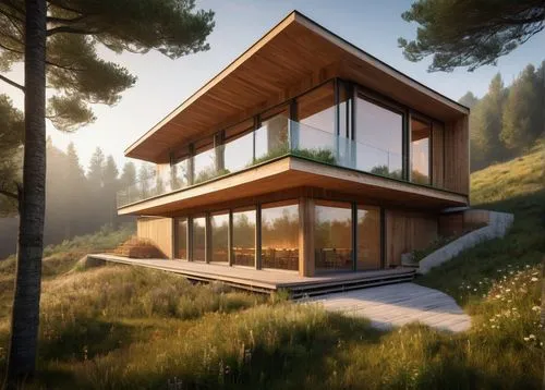 cubic house,snohetta,dunes house,3d rendering,forest house,timber house,modern house,render,wooden house,renderings,prefab,house in the mountains,mid century house,modern architecture,house in the forest,house in mountains,frame house,renders,electrohome,revit,Illustration,Paper based,Paper Based 18