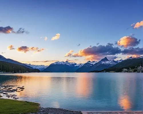 lake minnewanka,maligne lake,lake louise,lake sils,lake misurina,british columbia,lake mcdonald,canadian rockies,beautiful lake,alpine lake,waterton,bow lake,swiftcurrent lake,evening lake,stehekin,heaven lake,engadin,new zealand,mountain lake,emerald lake,Photography,General,Realistic