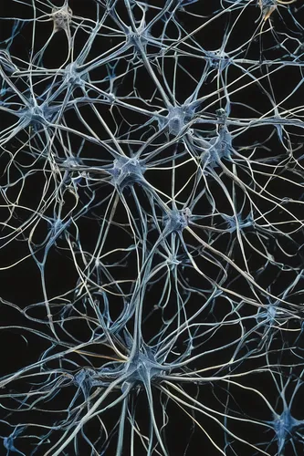 Explore the human nervous system and its intricate network of neurons.,neurons,neural pathways,neural network,axons,nerve cell,synapse,neural,neurath,neurology,cerebrum,brainy,connective tissue,human 