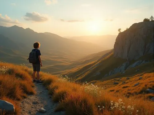 cryengine,uncharted,wander,full hd wallpaper,mountain sunrise,wanderer,the wanderer,ultramarathon,mountain hiking,alpine route,alpine crossing,alpine sunset,trekking,hiking path,ultrarunning,landscape background,horizons,the mystical path,journeying,pathway,Photography,General,Realistic