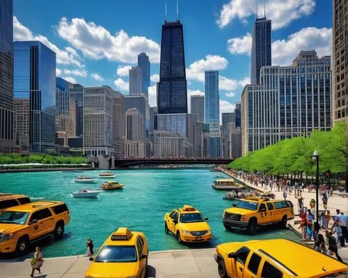 chicago skyline,chicago,chicagoan,metra,chicagoland,financial district,dearborn,cta,manhattanite,colorful city,turismo,car wallpapers,central park,streeterville,the city,skyscrapers,lake shore,birds of chicago,ciudades,metropolis,Art,Classical Oil Painting,Classical Oil Painting 04