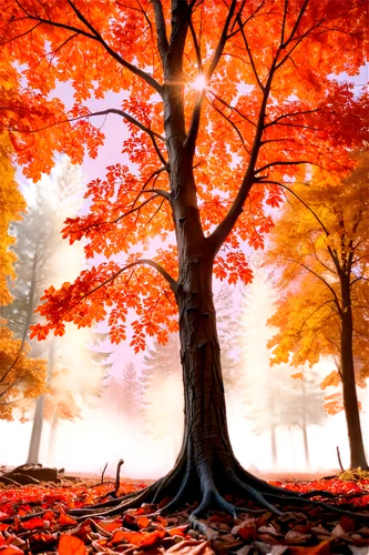 autumn background,autumn tree,autumn forest,autumn trees,autumn scenery,autumn landscape,autumn fog,fall landscape,red tree,maple tree,autumn theme,the trees in the fall,autumn idyll,autumn frame,autumn morning,trees in the fall,autumn day,autumn leaves,beech trees,deciduous trees,Illustration,Vector,Vector 19