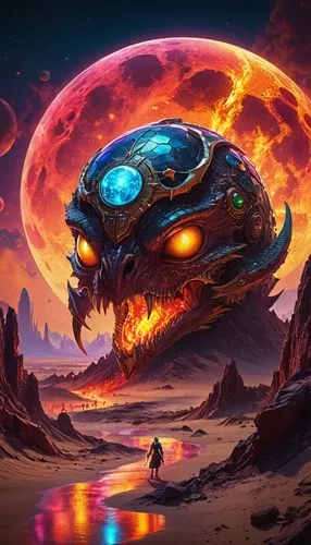 fire planet,argus,shravana,majora,zerg,molten,meteor,ravana,chandrasena,hyzaar,skaarup,cuthulu,majordomo,shabdrung,jebtsundamba,vulko,metroid,firedrake,serdamba,vulcania,Illustration,Realistic Fantasy,Realistic Fantasy 38