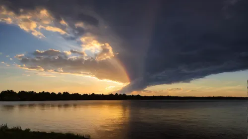 storm ray,a thunderstorm cell,downbursts,sunbeams protruding through clouds,waterspout,thunderhead,thundercloud,rain cloud,god rays,natural phenomenon,mazury,cloud formation,bothnian,thundershower,saimaa,raincloud,virga,dramatic sky,ostrobothnia,water spout,Photography,General,Natural