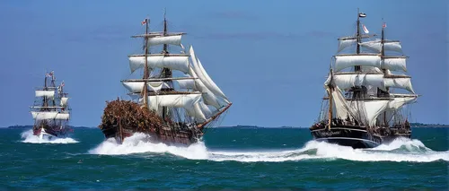 Four adversaries, Britannia, White Heather, Candida and Cambria, battling it out in the Solent,three masted sailing ship,sailing ships,three masted,sea sailing ship,the tall ships races,sail ship,sloo