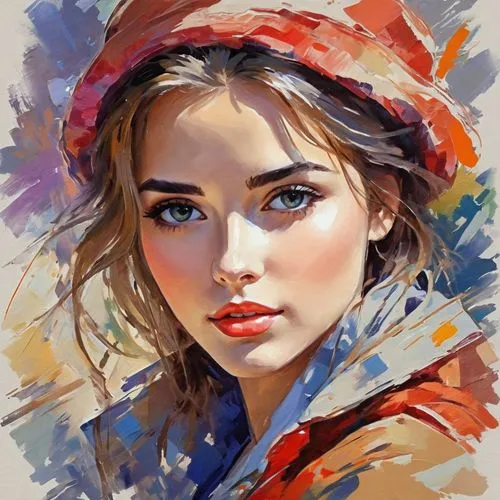 girl wearing hat,girl portrait,young woman,portrait of a girl,photo painting,art painting,boho art,watercolor women accessory,italian painter,girl drawing,romantic portrait,oil painting,painter,face portrait,woman portrait,fashion vector,artist portrait,mystical portrait of a girl,artist,painting technique,Conceptual Art,Oil color,Oil Color 10