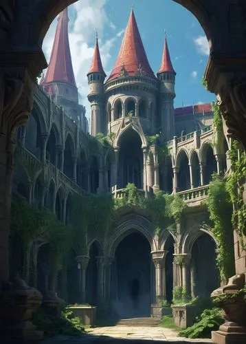 castle of the corvin,castlelike,fairy tale castle,castlevania,castleguard,knight's castle,castletroy,castle,symphonia,hall of the fallen,bethlen castle,violet evergarden,caius,reichstadt,castle ruins,court of justice,castel,briarcliff,altena,castledawson,Conceptual Art,Sci-Fi,Sci-Fi 29