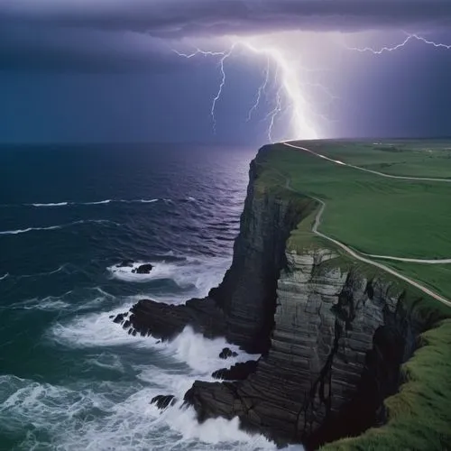 懸崖.海浪強力拍打.閃電.暴雨.衝擊
,neist point,orkney island,northern ireland,faroes,moher,ireland,cliff of moher,faroese,cliffs of moher,caithness,storfer,rathlin,portstewart,donegal,inishowen,mullaghmore,trevose,b