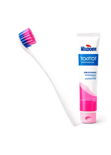 Toothbrush, white handle, soft bristles, pink bristle tips, ergonomic design, sitting on sink counter, morning light, shallow depth of field, warm color tone, close-up shot, macro photography, product