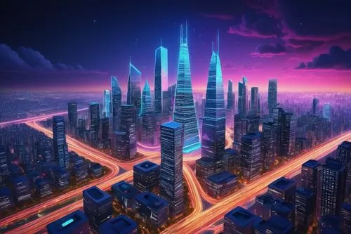 cybercity,futuristic landscape,cybertown,fantasy city,metropolis,coruscant,cityscape,microdistrict,cyberport,futuristic,coruscating,colorful city,megapolis,urbanworld,megalopolis,city cities,city skyline,megacorporations,futuregen,cities,Art,Artistic Painting,Artistic Painting 30