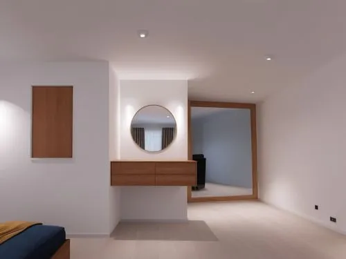 3d rendering,modern room,hallway space,wall lamp,habitaciones,render,Photography,General,Realistic