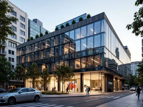 glass facade,julliard,andaz,multistoreyed,omotesando,richemont,stockmann,bergdorf,gronkjaer,gensler,glass facades,paris shops,glass building,blauhaus,gaggenau,hertie,bankverein,dresselhaus,proskauer,bobst