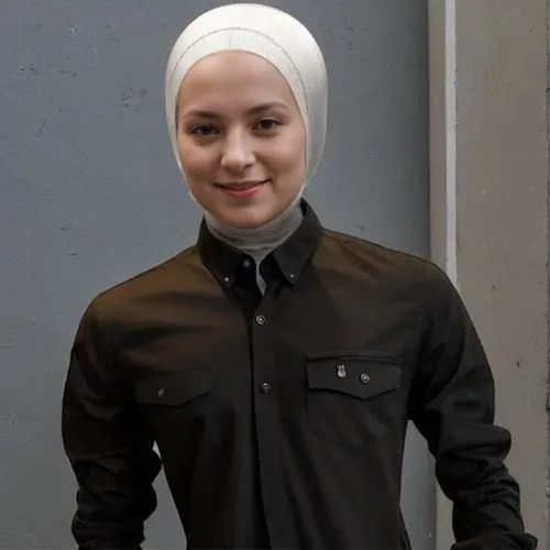 dark,the woman is wearing a turban and a black shirt,hijaber,hijab,tamimi,habibti,hijabs,muslim woman