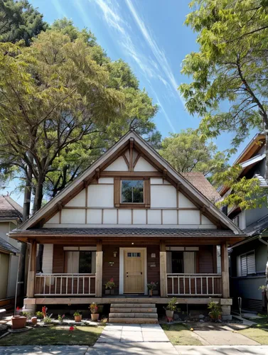 quiero cambiar los ladrillos rojos del frente de esta casa y que tenga 
madera de cedro claro tipo lengua y ranura puestos de manera horizontal, que este pintada con colores que puedan lucir modernos 