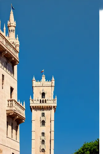 Lisbon cityscape, Portugal, Belem Tower, Jeronimos Monastery, Tagus River, 25 de Abril Bridge, tram, historic district, narrow streets, Fado music, traditional architecture, tile roofs, ornate balconi