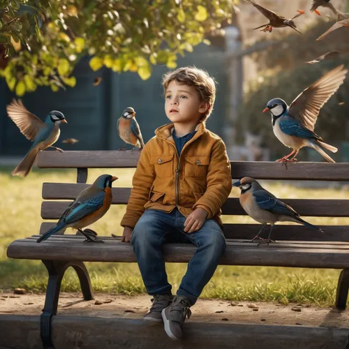 child feeding pigeons,child in park,perching birds,ornithology,man on a bench,feeding the birds,feeding birds,children's background,photographing children,the birds,park bench,birds love,digital compositing,photo manipulation,bird park,bird bird kingdom,photoshop manipulation,little birds,birds,wild birds,Photography,General,Natural