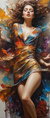 art painting,girl in cloth,oil painting on canvas,fabric painting,painting technique,flamenco,meticulous painting,boho art,girl with cloth,belly painting,world digital painting,oil painting,italian painter,dance with canvases,woman playing,bodypainting,fantasy art,glass painting,abstract painting,girl in a long dress,Photography,General,Natural