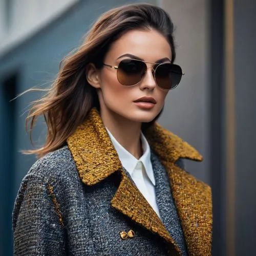 woman in menswear,peacoat,hadid,aviators,coats,luxottica,elitsa,coat,lace round frames,aviator,tweed,fur coat,coat color,ludivine,overcoat,snezana,overcoats,sunglasses,long coat,street shot,Photography,General,Fantasy