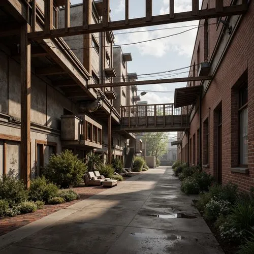 cryengine,streamwood,old linden alley,warehouses,lofts,dogpatch,alleyways,alleyway,deakins,alley,courtyards,render,brickyards,3d rendering,rendered,backlot,skyways,3d rendered,alleys,railyards