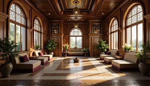 hotel lobby,lobby,ornate room,ballroom,conservatory,cochere,marble palace,royal interior,entrance hall,hallway,grandeur,interiors,atriums,rosecliff,orangery,foyer,corridors,neoclassical,corridor,luxury hotel