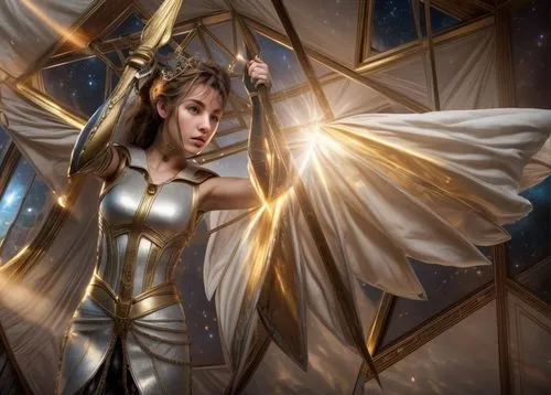 belldandy,haixia,zauriel,goddess of justice,gold spangle,leona