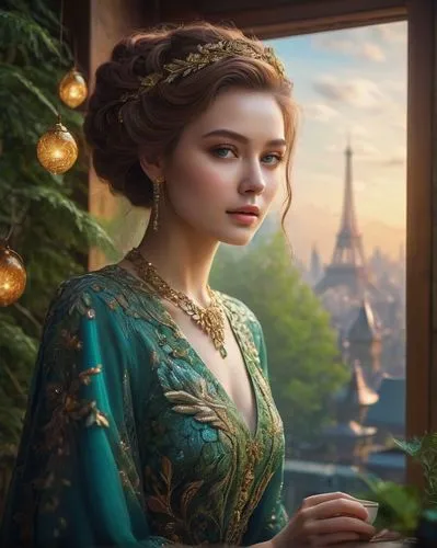 belle,princess anna,cinderella,rapunzel,tiana,principessa,princess sofia,elsa,esmeralda,elizaveta,romantic portrait,princesse,anastasia,cendrillon,queen anne,prinsesse,fantasy portrait,frigga,noblewoman,sylvania,Art,Classical Oil Painting,Classical Oil Painting 27