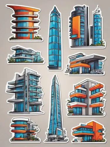 houses clipart,buildings,city buildings,london buildings,clipart sticker,futuristic architecture,international towers,office buildings,beautiful buildings,paris clip art,pentagon shape sticker,skyscrapers,urban towers,high rises,city blocks,skyscraper,skyscraper town,stickers,high-rises,nairobi,Unique,Design,Sticker