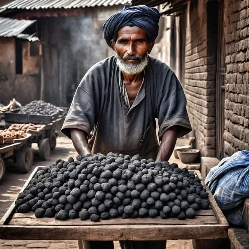 livelihood,indian worker,jagang,briquettes,cookstoves,brown coal,kherchtou,blacksmiths,khawja,brinjal,kalashi,jagirs,coalgate,coal energy,microcredit,nrega,black berries,microfinance,bhuttos,vegetable market,Photography,General,Realistic