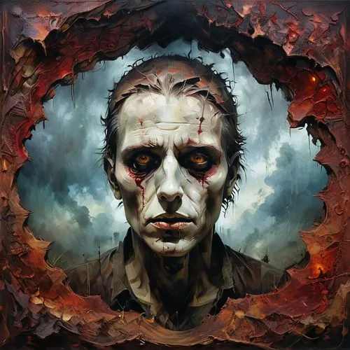 poulsen,caliban,hannibalsson,whitechapel,lecter,heafy,Conceptual Art,Oil color,Oil Color 11