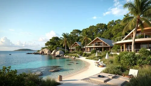 mustique,holiday villa,beach resort,amanresorts,beachfront,3d rendering,floating huts,tropical house,beach house,render,resort,tropical island,renderings,over water bungalows,dream beach,oceanfront,seaside resort,bungalows,sandpiper bay,tropical beach