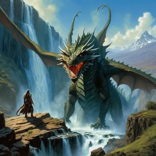 dragonlance,dragon of earth,gopendra,midir,dragonheart,dragones,Illustration,Realistic Fantasy,Realistic Fantasy 03